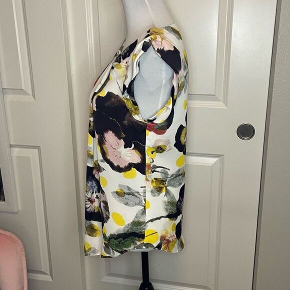 Rachel Rachel Roy Floral Short Sleeve Blouse size Small - Picture 5 of 10